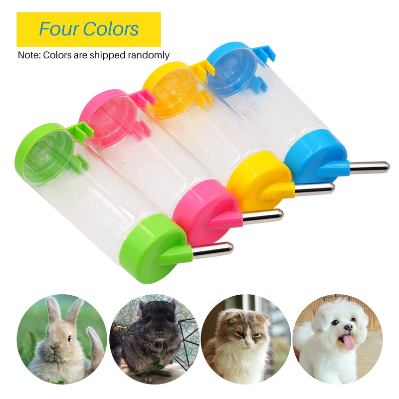 2 Pack 16 oz Guinea Pig Water Bottle no Drip for Cage no Leak Rat Small Animal Hamster Rabbit Water Bottle Attaches to Cage Bunny Water Dispenser,Ship by Random Color - BeesActive Australia
