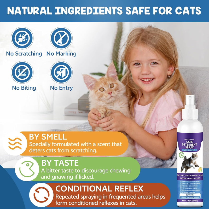 Cat Scratch Spray Deterrent for Furniture, Cat Anti Scratch Spray, Cat Repellent Spray Training Outdoor, Cat Deterrent Spray for Scratching - BeesActive Australia