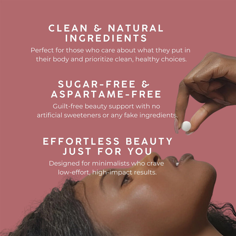 NOOZ Beauty Mints - Sugar-Free Biotin Mint for Glowing Skin, Healthy Hair & Strong Nails - Juicy Pear Flavor | Travel-Friendly Supplement with Antioxidants, Vitamin C, B6 & B12 | Non-GMO, 25 Mints Single Tin - BeesActive Australia