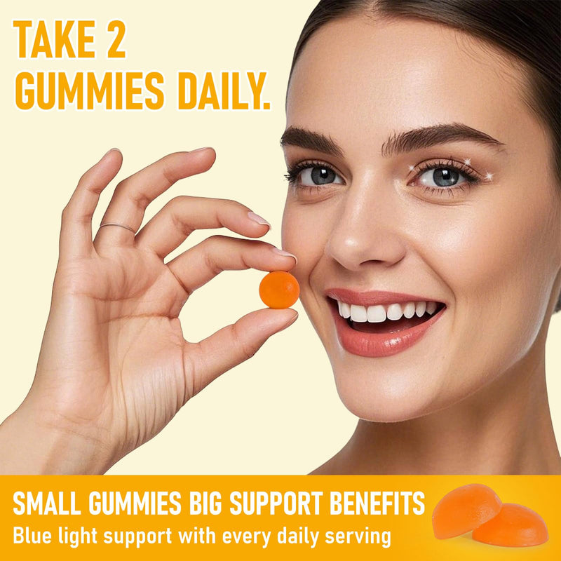 Lutein Gummies, Lutein and Zeaxanthin Supplements with Lutein 40mg & Zeaxanthin 8mg, Eye Vitamins Gummies for Eye Health Supplements, Seniors Adults & Teens Vision Health, Vegan, 60 Gummies