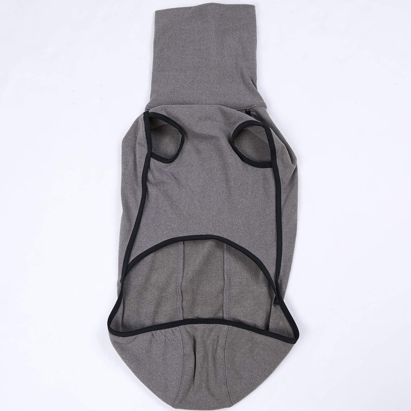 Esobo Fleece Dog Apparel Winter Warm Dog Coat Doggie Turtleneck Cozy Jacket Soft Shirt Vest Stylish Pet Outfits for Small Medium Large Dogs Grey X-Large - BeesActive Australia