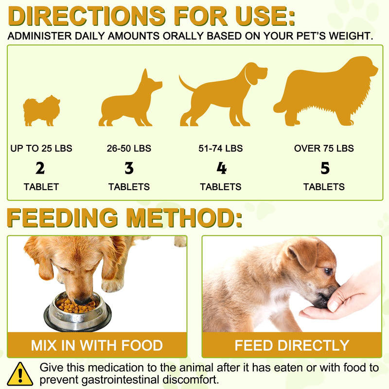JSBNQRMZ allergy tablets for dogs, 180 tablets for digestion, mites dog tablets, immune system, skin & fur allergies in dogs, maintains intestinal health - relieves seasonal allergies - BeesActive Australia