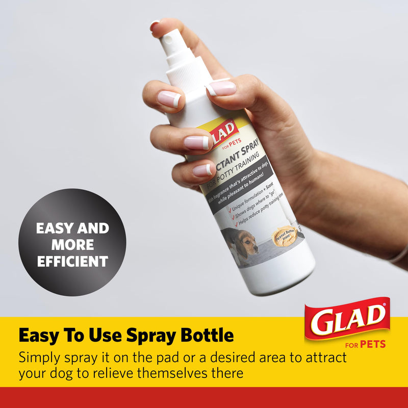 Glad for Pets Attractant Spray for Potty Training Dogs & Puppies, Peanut Butter Scent, 16oz - Effective Dog Potty Training Spray, Indoor or Outdoor Dog Potty Training Aid, 16oz Bottle 16 Fl Oz (Pack of 1) - BeesActive Australia