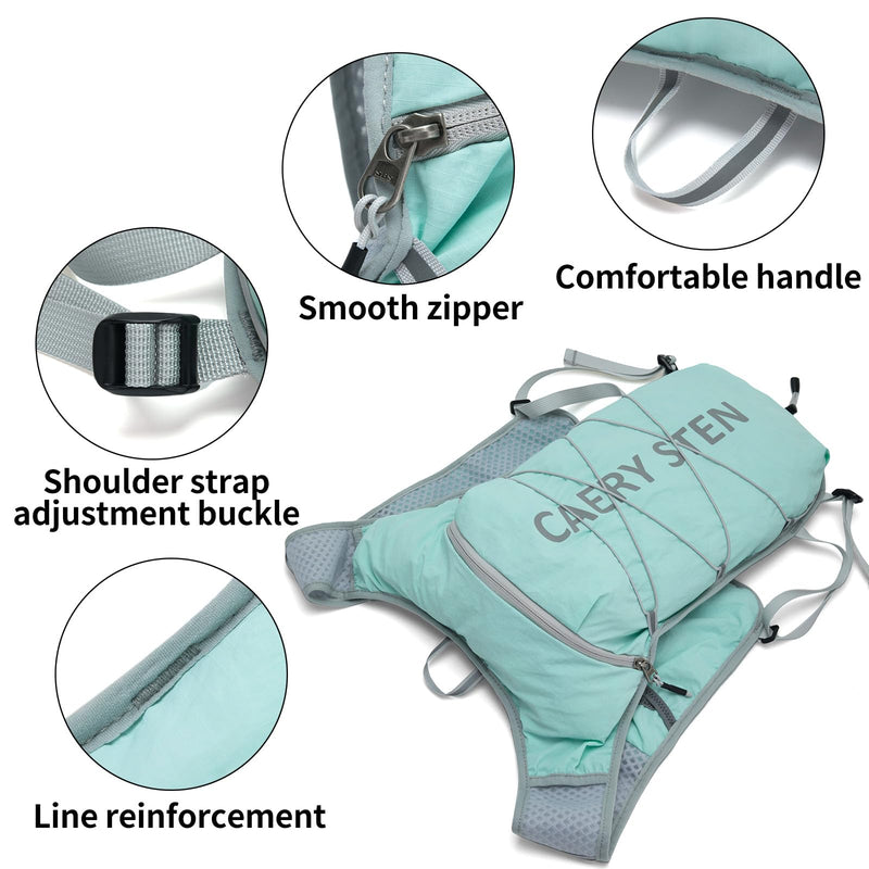 Carey STEN Hydrated Backpack, Running Vest, paired with a 1.5L Water Bag Hiking Backpack, Suitable for Running, Hiking, Marathon, and Both Men and Women Pink