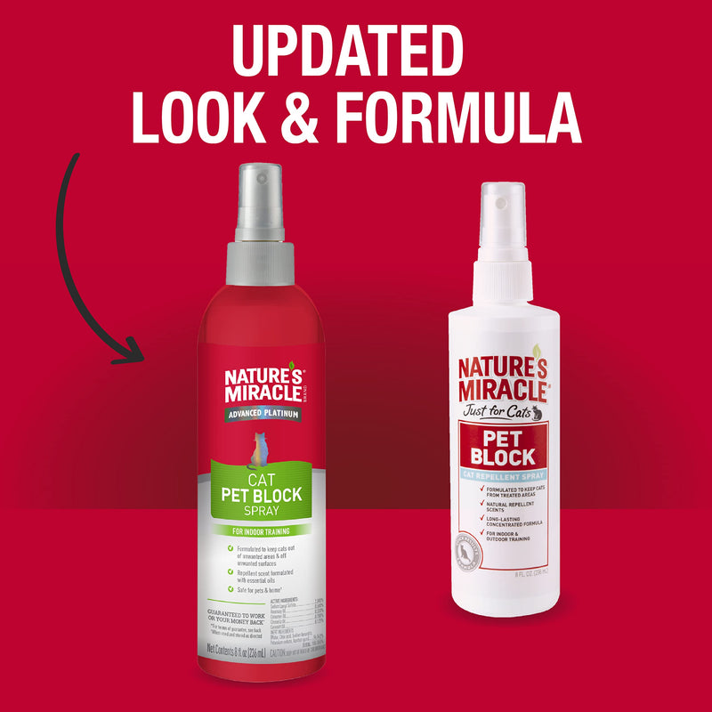 Nature's Miracle Advanced Platinum Cat Pet Block Repellent Spray, 16 Ounces, Indoor Training Aid for Cats - BeesActive Australia