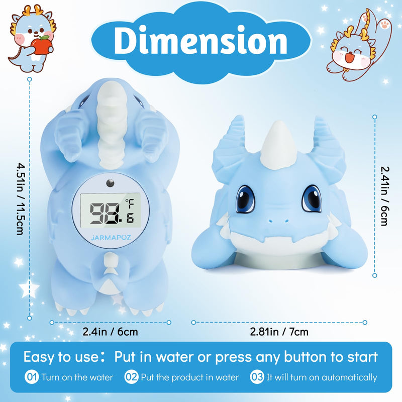 Baby Bath Thermometer ‚Äì Floating Bathtub Thermometer for Newborn ‚Äì Accurate Water Temperature Sensor in Fahrenheit & Celsius ‚Äì Safe Bath Toy for Infants
