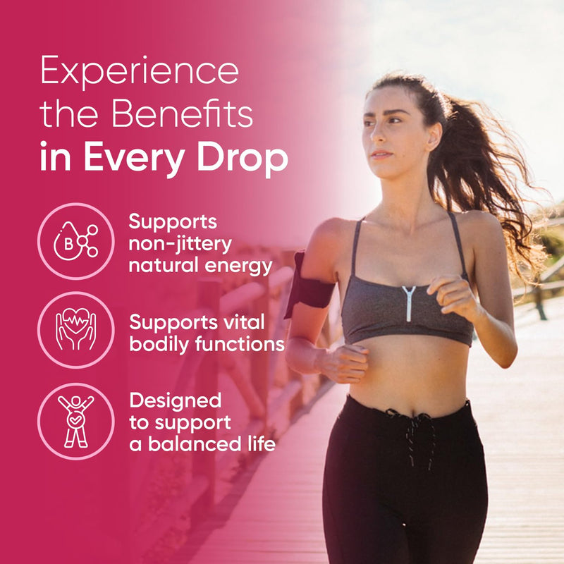 BioSource Labs Essential B Complex Liquid Drops, Methyl B12, 60-Day Supply | Vegan sublingual vitamin B-complex with methyl B12 in a 2 fl oz (60 mL) bottle, designed as a 60-day supply