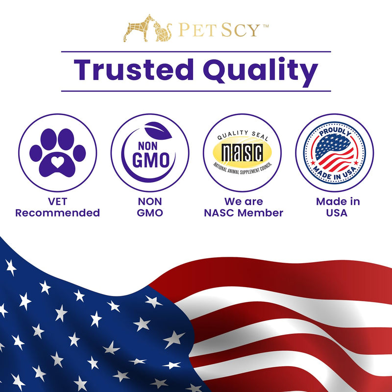 Petscy Dog Dental Powder for Teeth Cleaning & Fresh Breath Support | Helps Reduce Tartar Build Up | Plaque Off No Brush Dog Teeth Cleaning Powder & Breath Freshener | Daily Food Topper (Small Dogs) Small Dogs