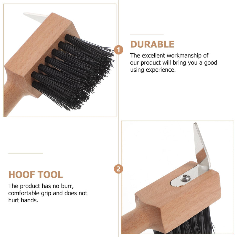 balacoo Horse Hoof Pick Brush: Horseshoe Hook Toddler Brush Nail Tools Hoof Groove Cleaner Scraper Horseshoe Trimmer Goat Brush for Horses - BeesActive Australia