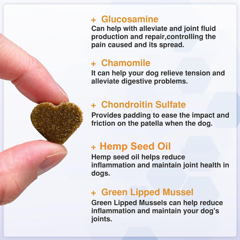 Senior Dog Joint Supplements with Glucosamine Chondroitin MSM - Hip & Joint Support for Dogs with Green Lipped Mussel, Turmeric, Omega 3 for Mobility & Comfort - Beef Flavour Dog Supplements Beef Flavour (120 Count)