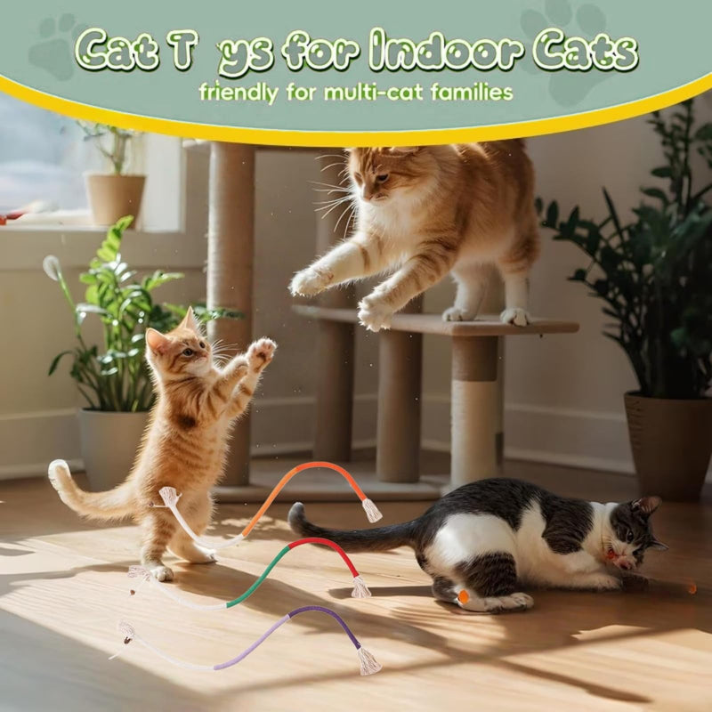 3PCS Natu/ral Catnip Chew Rope for Cats,Catnip T/oys for Cats,Interactive Cat To/ys for Indoor Cats Adult,Kitten Teething T/oys for Dental Care,Cat Dental Sticks & Chew Sticks,Cat Dental Chew Sticks