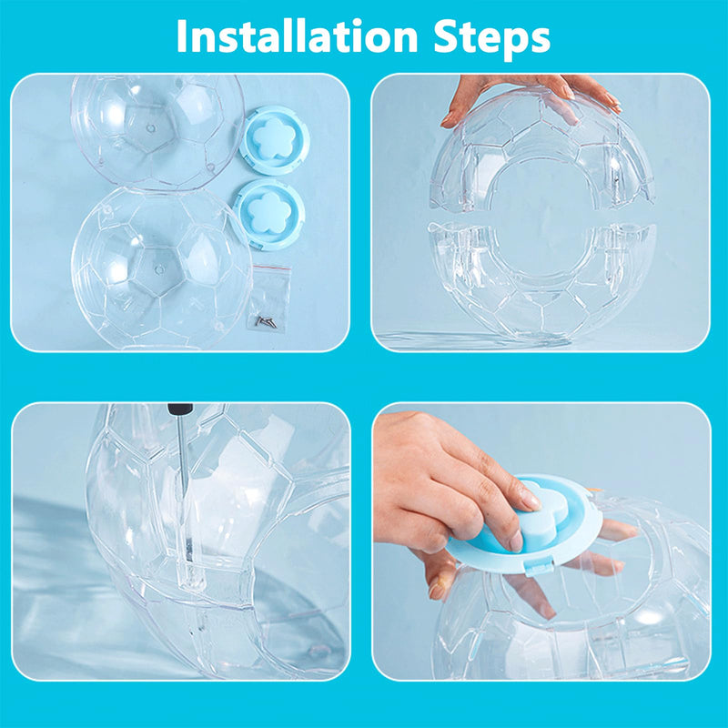 Hamster Ball - 6 Inch Dwarf Hamster Ball with Football Design, Exciting Hamster Toys for Your Small Pets (5.9in) 5.9in - BeesActive Australia