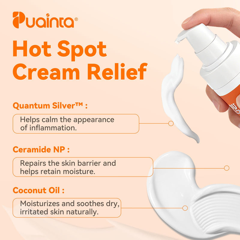 PUAINTA Hot Spot & Itch Relief Skin Cream for Dogs & Cats | Soothing Skin Cream with Quantum Silver & Coconut Oil | Moisturizes & Calms Dry, Irritated Skin | Safe & Gentle for Sensitive Skin