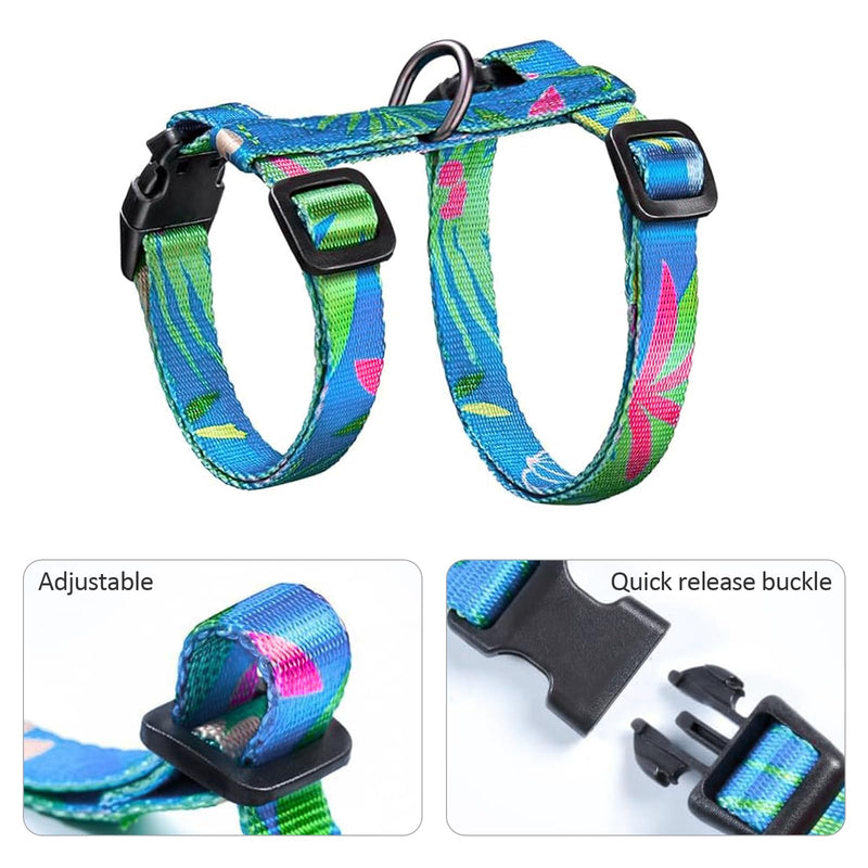 Adjustable Cat Leash and Leash Set Soft and Lightweight, Safe and Easy to use. (Green, M) green Medium - BeesActive Australia