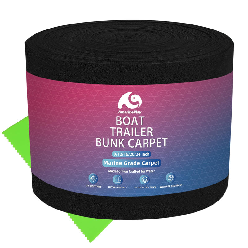 Boat Trailer Bunk Carpet,Marine Carpet Boat Bunk Boards Carpet Replacement, 9/12/16/20/24 inch Trailer Bunker Carpet for Covering Boat Lift Bunks or Runners 9in x65ft