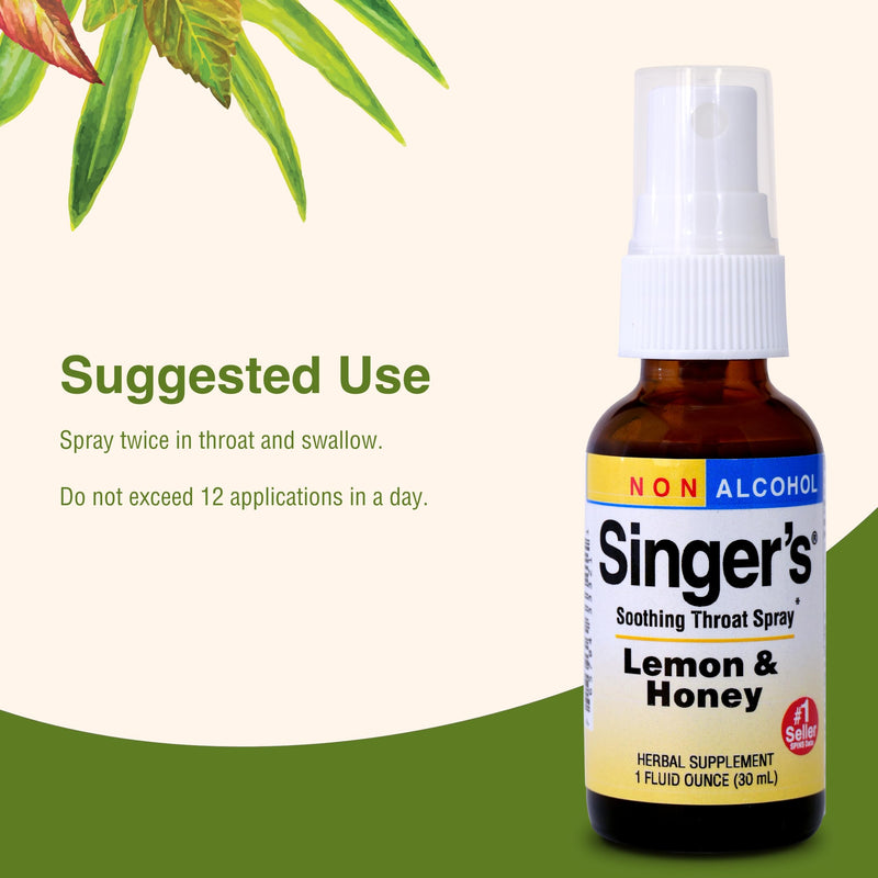 Herbs Etc. Singer's Saving Grace Honey Lemon ‚Äì Herbal Remedy for Throat Comfort ‚Äì Soothing, Hydrating Support with Licorice ‚Äì Alcohol-Based ‚Äì 1 fl oz (75 Servings) - BeesActive Australia