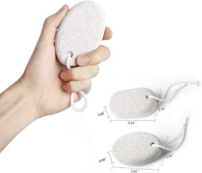 Phogary 2 Piece Natural Pumice Stone for Feet Lava Rock Pedicure Tool for Feet and Hands Hard Skin Exfoliating - Natural Foot File Exfoliating Remove Dead Skin - BeesActive Australia