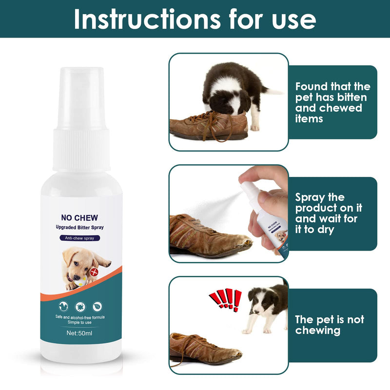Bitter Apple Spray for Dogs to Stop Chewing, 50ML. No Chew Spray for Dogs. Effective Dog Deterrent Spray for Carpet Furniture. Anti Chew Spray for Dogs Indoor & Outdoor Use. Alcohol-Free & Non-Toxic. green - BeesActive Australia