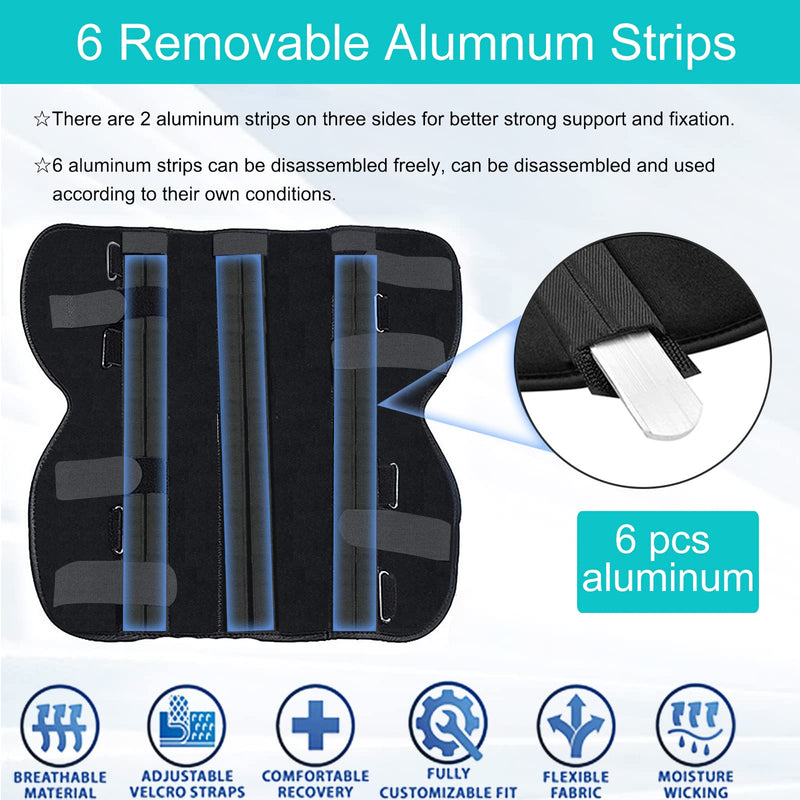 Unisex Knee and leg immobilization Stabilizer for Post Surgery Recovery,Knee Fractures,Instability, ACL,MCL,Meniscus Tear,Arthritis,Displacement Recovery,18.1" Length Universal Medium/Large (Pack of 1)