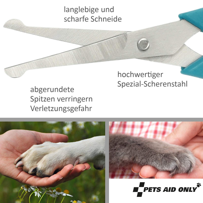 Pets Aid Only Grooming Scissors Rounded Tip Paw Scissors Total Length 5.8" Blade Length 2" Small PAO-10003 - BeesActive Australia
