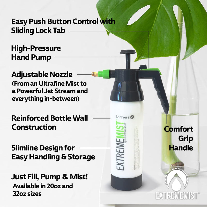 High-Performance Reptile Mister | Ultra-fine Amphibian Sprayer | Terrarium Humidity Fogger | Continuous Gentle Mister | Humidifier for Geckos, Chameleons, Turtles, & Lizards 20 oz - PawsPlanet Australia
