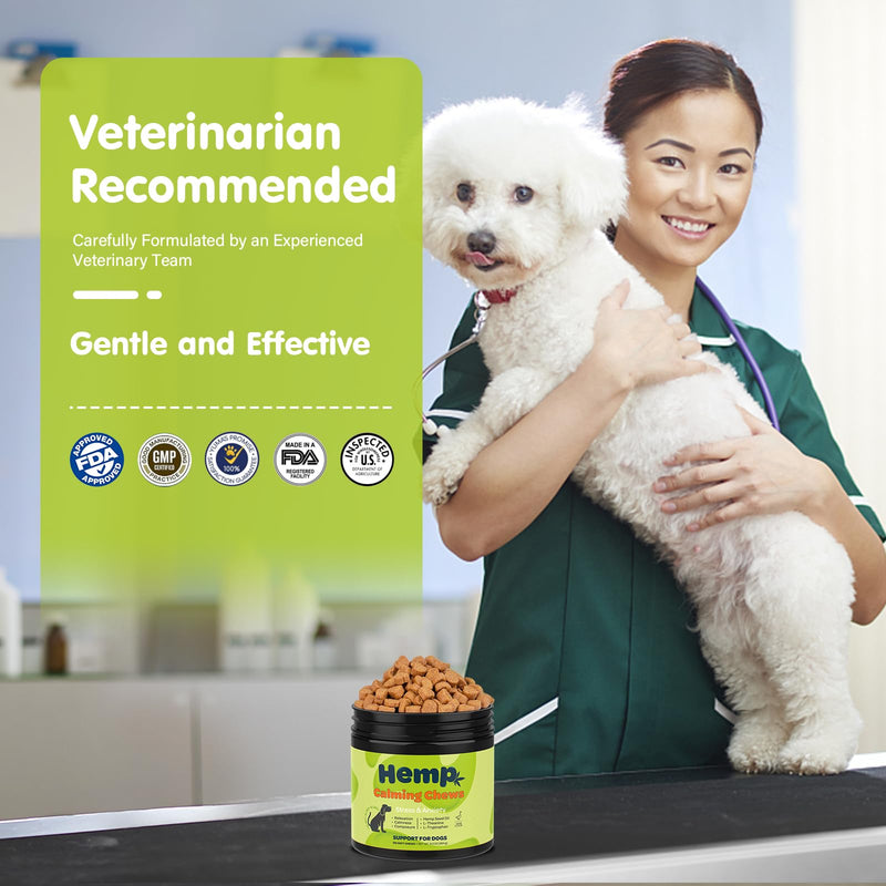 ZINGLY Hemp Calming Chews for Dogs Anxiety Relief, Dog Calming Chews - Anxiety Relief Treats, Anxiety Relief for Dogs Calming Treats, Calming Care for Dogs - Separation Aid, Barking, Bacon, 120 Counts 120 Count