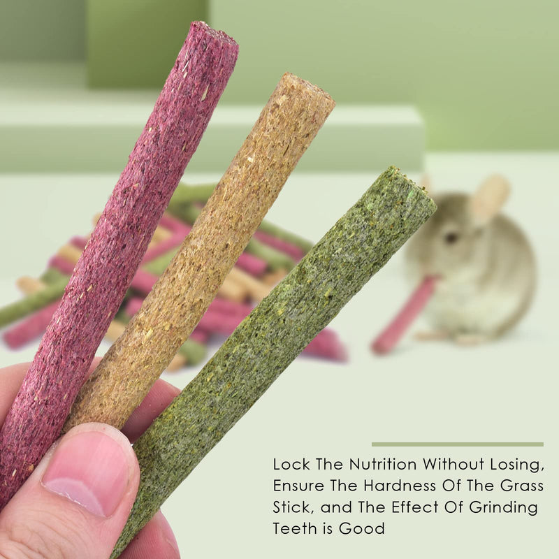 Timothy Hay Sticks, ERKOON Pack of 25 Hamster Toys, Rabbit Small Animals Chew Toy for Guinea Pigs, Hamsters, Chinchilla, Bunny Treats 25 Pieces (Pack of 1) - BeesActive Australia