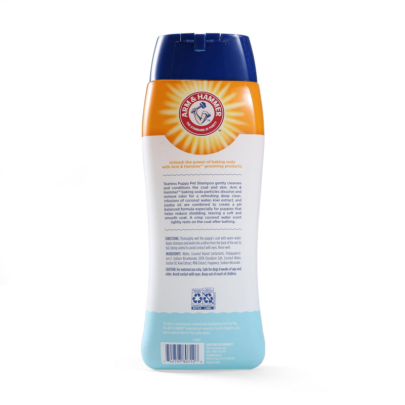 Arm & Hammer for Pets Tearless Puppy Shampoo | Gentle & Effective Tearless Shampoo for Puppies & All Dogs | Coconut Water Scent Your Dog Will Love, 20 Ounces - 1 Pack Puppy or Dog Shampoo 20 Fl Oz (Pack of 1) - BeesActive Australia