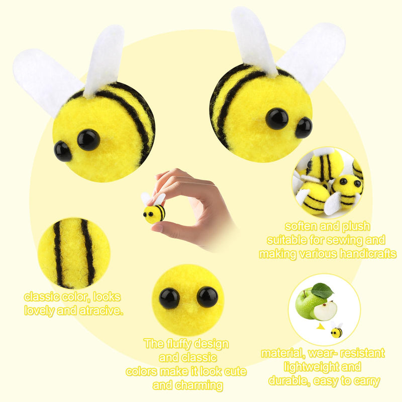 Cute little honey bee, small bee hair ball - BeesActive Australia