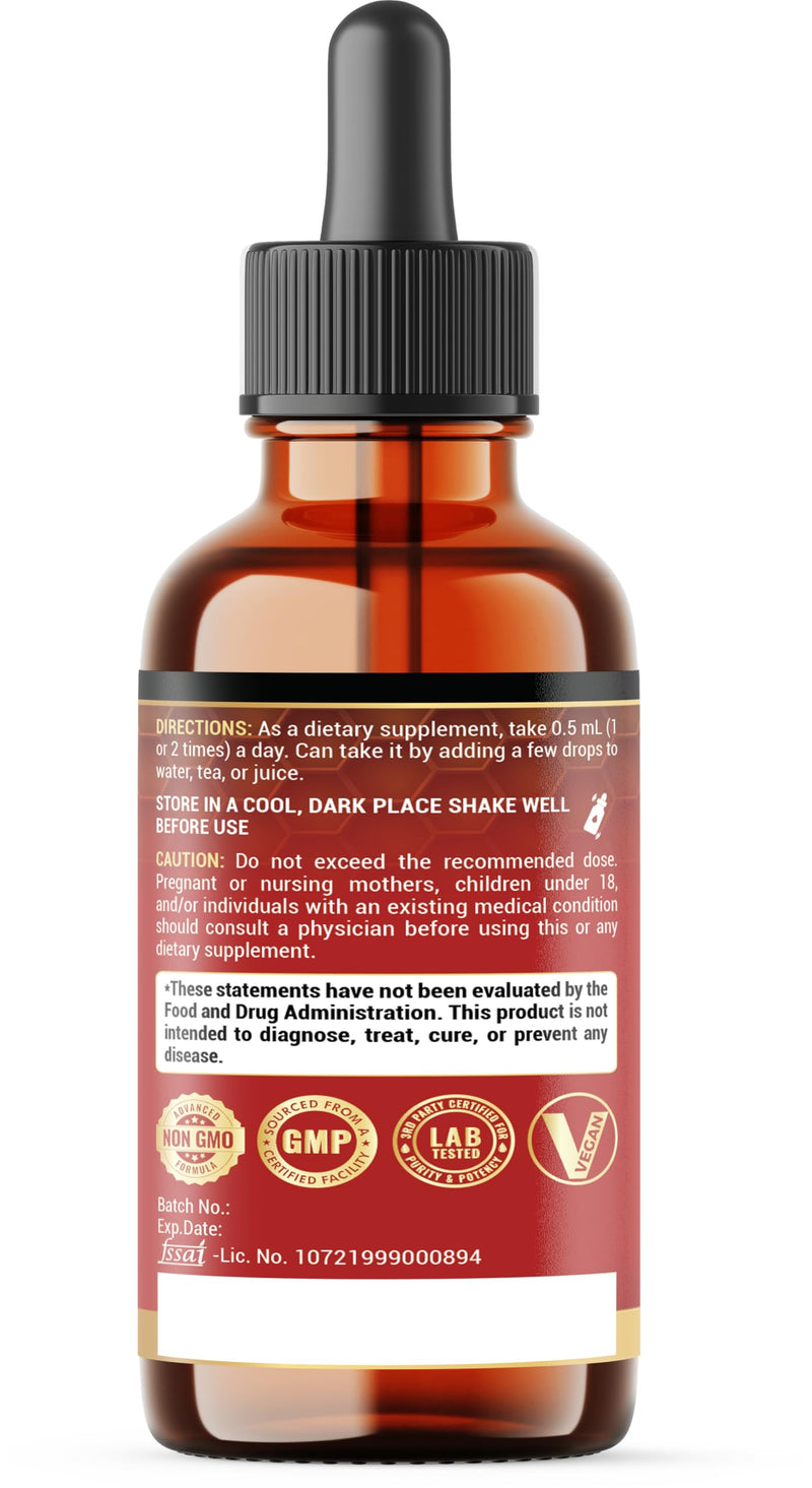 11in1 Liquid Ginger Extract with Liquid Turmeric, Ceylon Cinnamon Drops, Vitamin D3, Vitamin K2, Berberine Extract, Garlic, Black Pepper - Drops Extract - 1FL Oz - 2 Month Supply