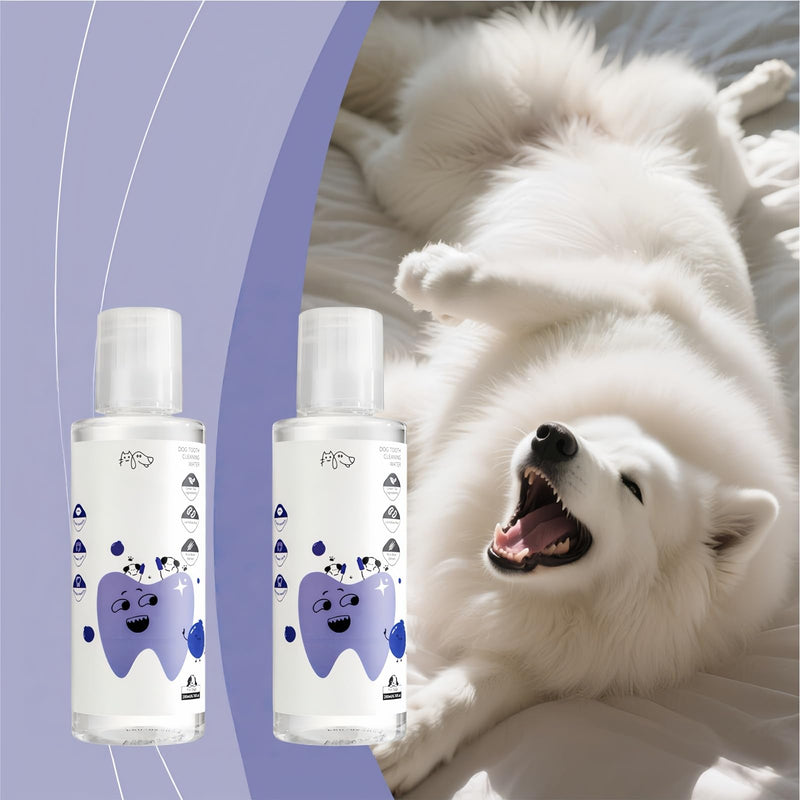 2 PCS Pet Mouthwash,Natural Flavorless Teeth Cleaning for Dogs & Cats,Bad Breath Treatment & Tartar Fighter,Dog Breath Freshener in Water for Daily Oral Health Care,Easy Daily Use for all Pet