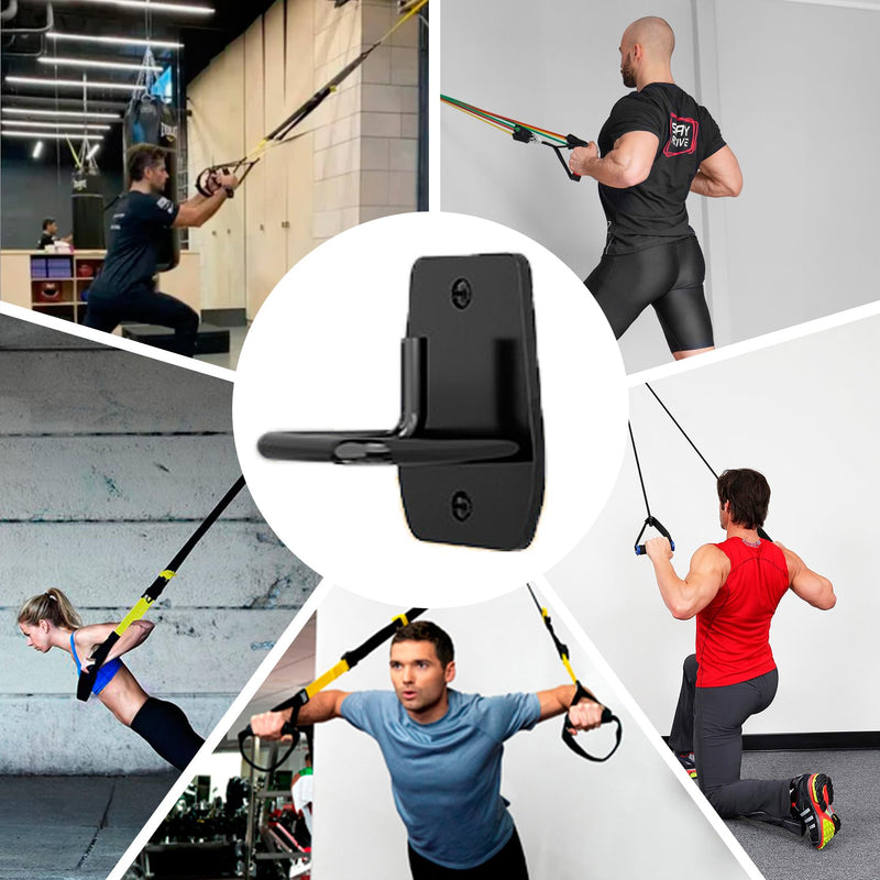 Resistance Band Wall Anchor, Squats Workout Equipment, 3PCS Resistance Band Anchor Mount System, Arm Workout at Home Fitness Equipment, Home Gym Wall Anchor for Strength Training, Physical Therapy - BeesActive Australia