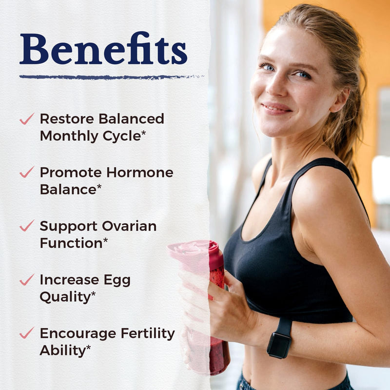 Vitalitown Inositol Supplement for Women, Myo-Inositol & D-Chiro Inositol, Ideal 40:1 Ratio, Hormone Balance & Healthy Ovarian Support for Women, Vitamin B8, Vegan, 60 Capsules, No Gluten