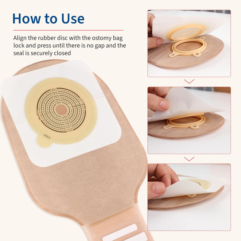 30 PCS Ostomy Supplies Colostomy Bags 2 Piece Ostomy Bag Two Piece Ostomy Drain Pouches for Ileostomy & Stoma Care, Trim-to-Fit 15-60 mm (20 x Bags+10 x Skin Barriers) 20 Bags+10 Flat Barriers