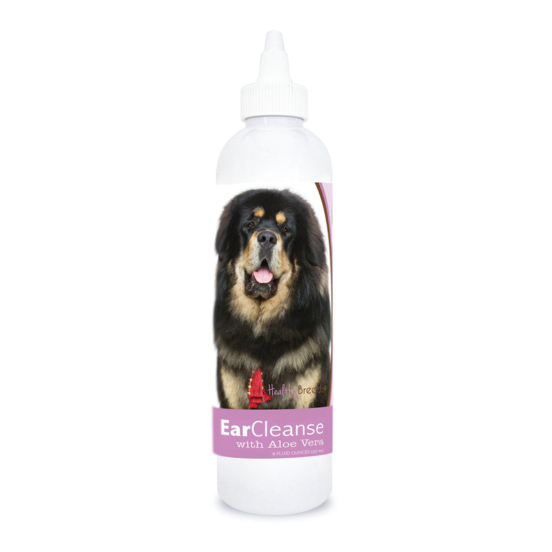 Healthy Breeds Tibetan Mastiff Ear Cleanse with Aloe Vera Sweet Pea and Vanilla 8 oz