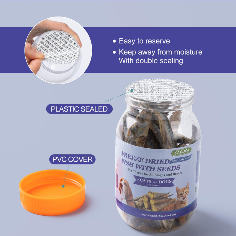 Freeze Dried Fish Dog Treats and Cat Grass Stick
