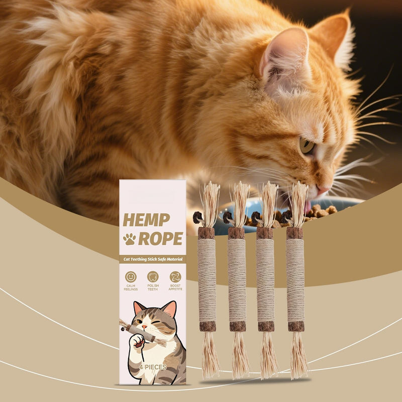 6 Pcs Matatabi Silvervine Chew Sticks,Cat Toys Silvervine Sticks,Cat Grinding Stick & Chew Toy for Dental Health, Natural Catnip & Silvervine Cat Toy for Indoor Cats Kitten Teething Chew Toys