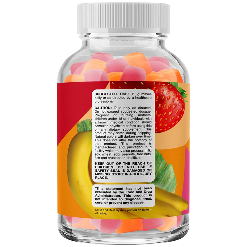 Chewable Vitamin D Gummies for Adults - Delicious Daily Vitamin D3 Gummies with D3 2000IU per Serving - Gluten and Gelatin Free Non-GMO Gummy for Adult Immunity Support - 60 Count