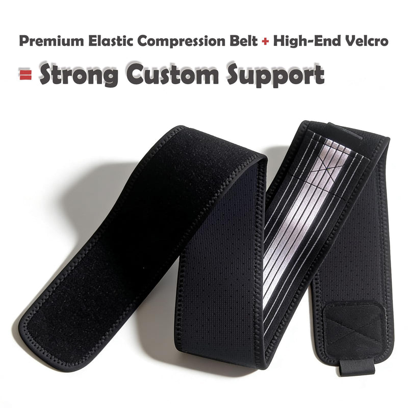 Lightweight Lower Back Brace for Women Men - Lumbar Support Belt Narrow Thin Discreet w/ Adjutable Dual Compression Alleviates Lower Back, Sciatic, Leg, Pelvic, Hip Pain/Good for Work Excercise Medium