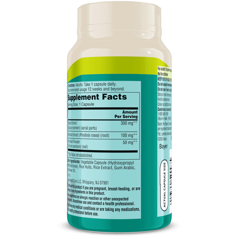 One A Day Cognitive Supplement ‚Äì Brain Supplement to Support Cognitive Performance for Men and Women with Bacopa. Also includes Rhodiola, & Holy Basil, 30 Capsules (Packaging May Vary) 30 Count (Pack of 1)