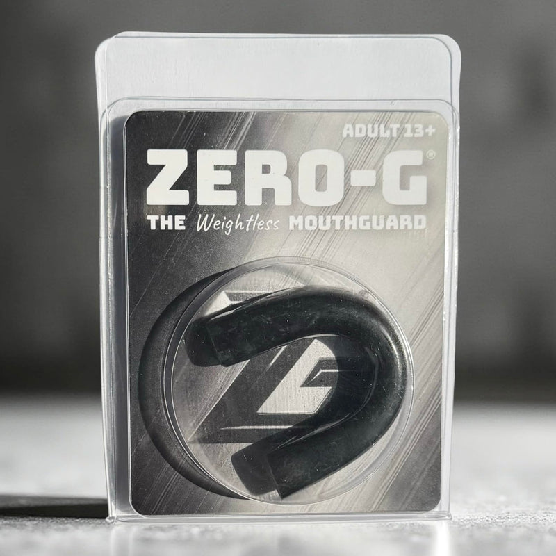 Zero-G Sports Mouthguard Black 1-Pack - Adult Size - Boil & Bite - Basketball, Football, Soccer, Baseball, Hockey, Lacrosse - BeesActive Australia
