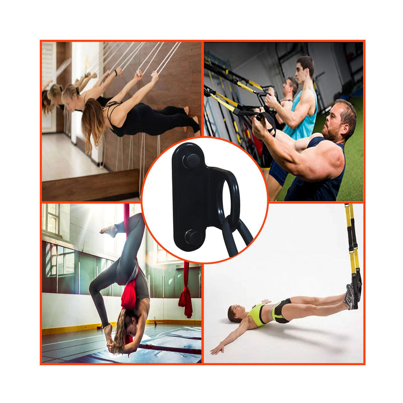 Resistance Band Wall Anchor(3 PCS Black),Heavy Duty Resistance Bands Wall Mount,Adjustable Resistance Band Hooks,Wall Anchor for Resistance Bands for Home Gym Workouts