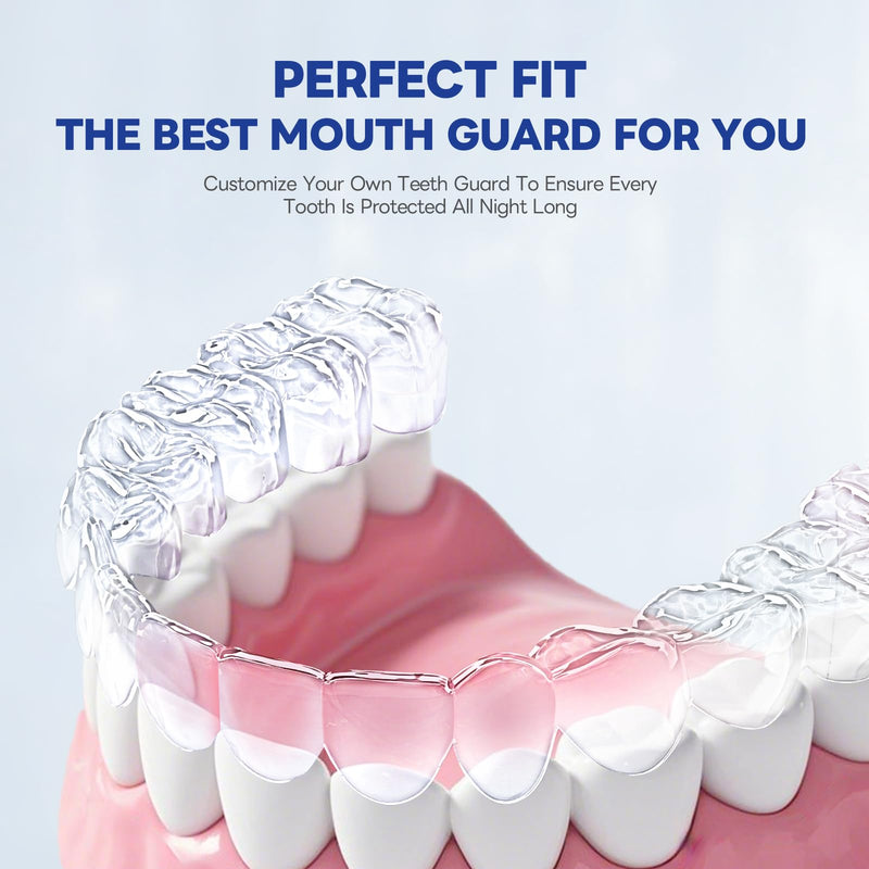 Mouthguards for Grinding Teeth Grinding Mouth Guard for Sleep, Mouth Guard for Grinding/Clenching at Night, Perfect fit Anti Grinding Night Guard for Adults 1.8*2.2in+1.8*2.4in 4.0
