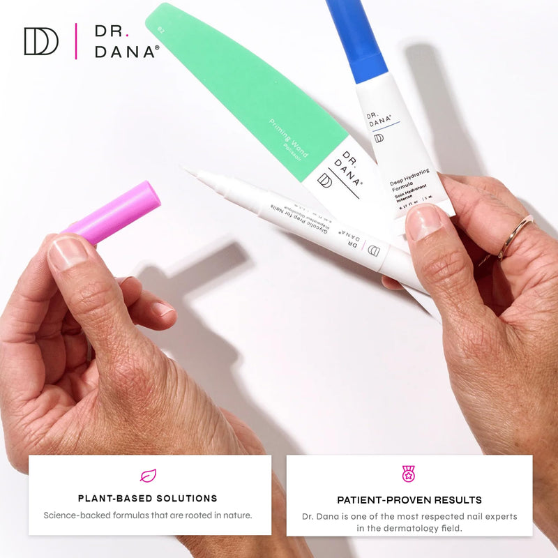 Dr. Dana Nail Repair Kit for Damaged Nails – Strengthening & Exfoliating Treatment with Glycolic Acid, Nail Primer, Hydrator & Priming Wand for Shiny, Healthy Nails, Nail Care Kit - BeesActive Australia
