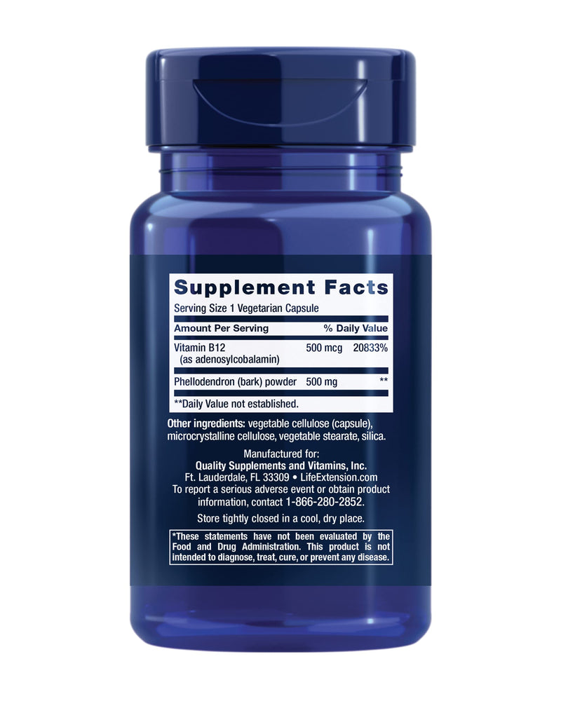 Life Extension Dopamine Advantage, Cognitive Health, Mental Sharpness, Motivation, Vitamin B12, phellodendron bark Powder, Gluten Free, Non-GMO, Vegetarian, 30 Capsules,(Pack of 2) 30 Count (Pack of 2)