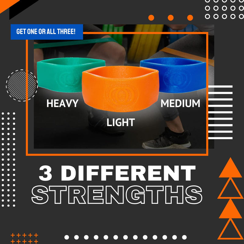 Pure Band - Latex-Free Professional Resistance Bands for Working Out, Stretching, Rehab, & Physical Therapy - Premium, Stretch Bands for Exercise & Recovery - Super Strong Exercise Bands ORANGE - LIGHT RESISTANCE - BeesActive Australia