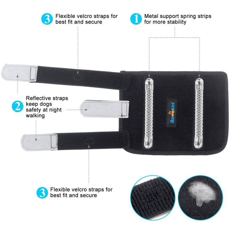 Dog Leg Brace for Front Hock Joint,Carpal Wrist Brace for Dogs Prevents Injuries Sprains Helps with Loss of Stability Caused by Arthritis, Keep Joint Warm, Reduces Pain Inflammation S/M