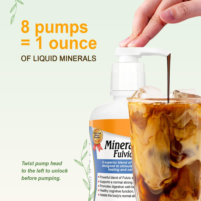 Vital Earth Minerals Liquid Mineral Pump – Fits 32-Ounce Vitamin and Fulvic Mineral Supplement Bottles 1 Count (Pack of 1)