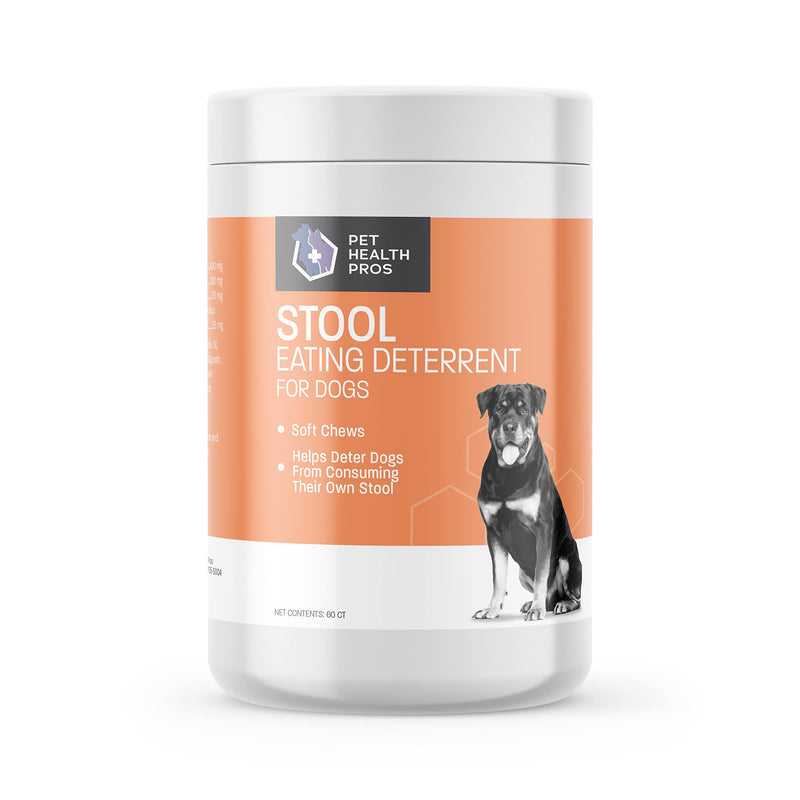 Coprophagia Stool Eating Deterrent for Dogs Eating Poop - Soft Chews to Stop Eating Poop for Dogs - No Poop Eating for Dogs w/Digestive Enzymes, Probiotics & Breath Freshener - 60 ct