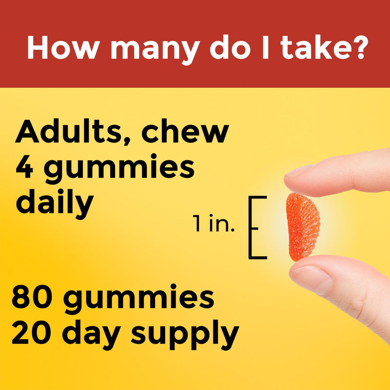 Nature Made Maximum Strength Dosage Vitamin C 1000mg per Serving, Immune Support Vitamin C Gummies for Adults, 80 Vitamin C Gummies, 20 Day Supply - BeesActive Australia